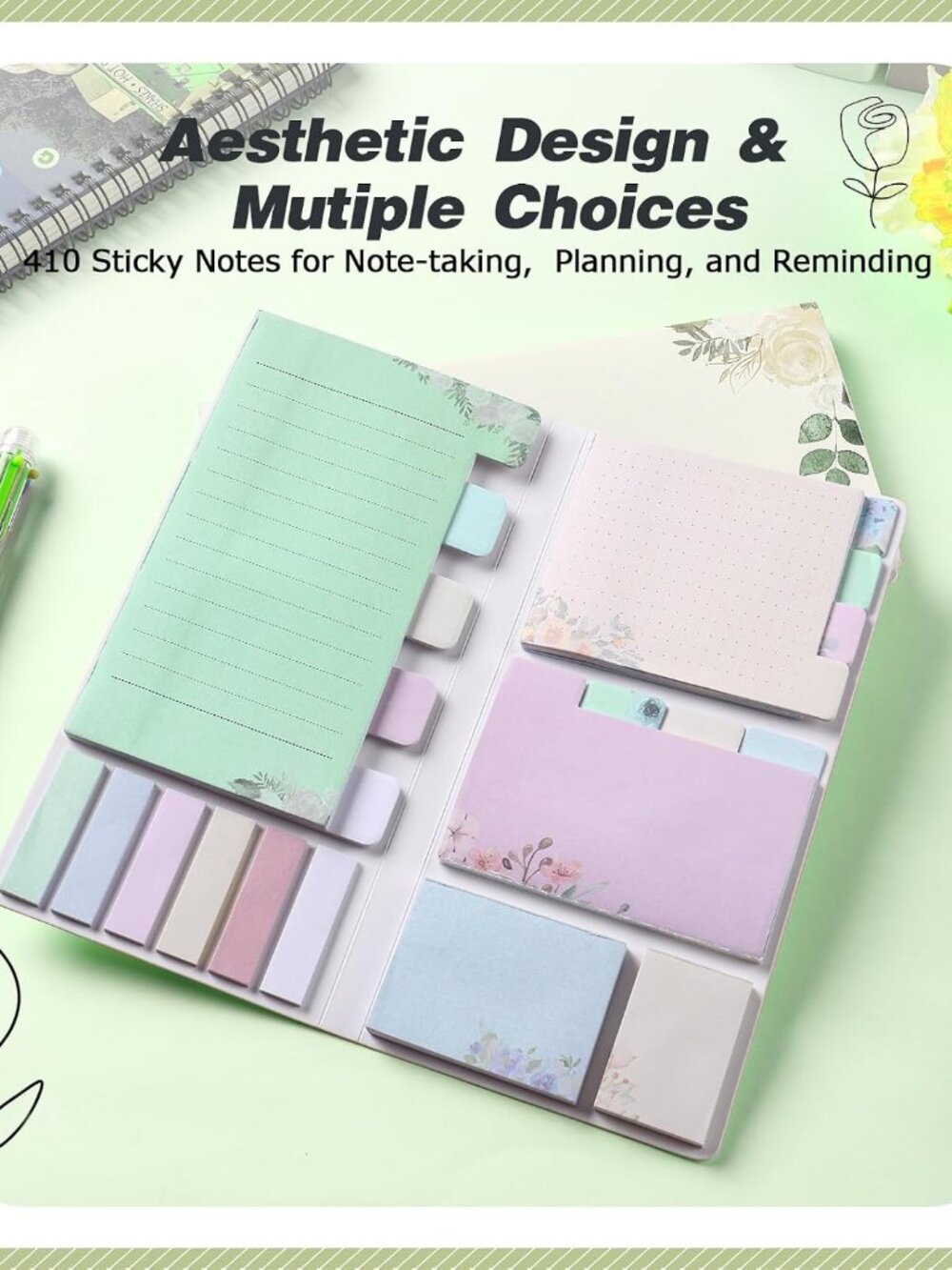 Sticky Notes Set Sticky Notes Tabs Divider Sticky Notes Planner Sticky Notes Sti - Picture 3 of 7
